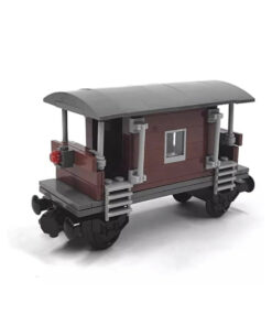 RETRO CARRIAGE BUILDING BLOCKS CITY TRAIN CABOOSE