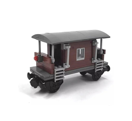 RETRO CARRIAGE BUILDING BLOCKS CITY TRAIN CABOOSE 3