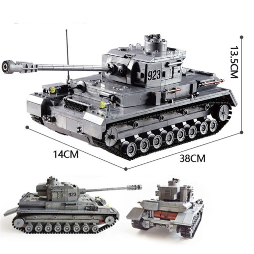 GERMAN F2 TIGER 323 BUILDING BLOCKS TOY TANK SET 4