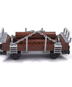 HEAVY TRAIN TIMBER RAILROAD CARRIAGE CAR BUILDING BLOCKS SET