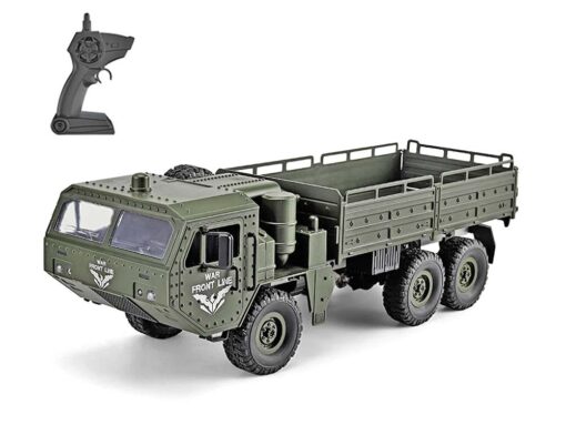 D834 Rc Truck Green 1:16 2.4 Ghz Led 15 Km/h Military Vehicle 3