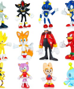 Pack of 12 – Sonic Toys, 2.3 Inches the Hedgehog Figures