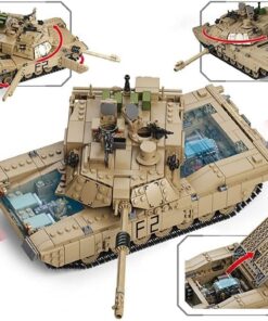 US M1A2 ABRAMS MAIN BATTLE TANK AND HUMMER BUILDING BLOCKS TOY BRICKS