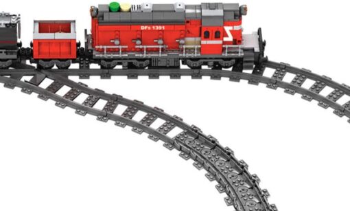 GENERAL JIM’S TOYS AND BRICKS BUILDING BLOCKS CITY SERIES POWER RED DIESEL CARGO TRAIN BUILDING BLOCKS SET 4