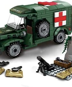 262 PIECE MILITARY WW2 AMBULANCE BUILDING BLOCKS TOY BRICKS SET