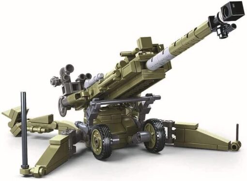 TOYS AND BRICKS AMERICAN 155MM HOWITZER BUILDING BLOCKS WEAPON SET 5