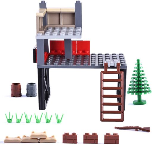 TOY WEAPONS BATTLE SCENE BUILDING BLOCKS TOY BRICKS SET 4